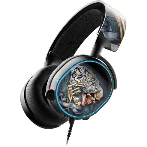 Alchemy Carta Read Em and Weep SteelSeries Arctis 3 Skin